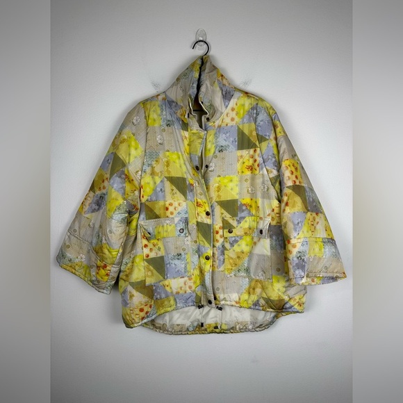 Urban Outfitters Patchwork Oversized Relaxed Boho Kimono Sleeves Jacket Sz S - Picture 3 of 10